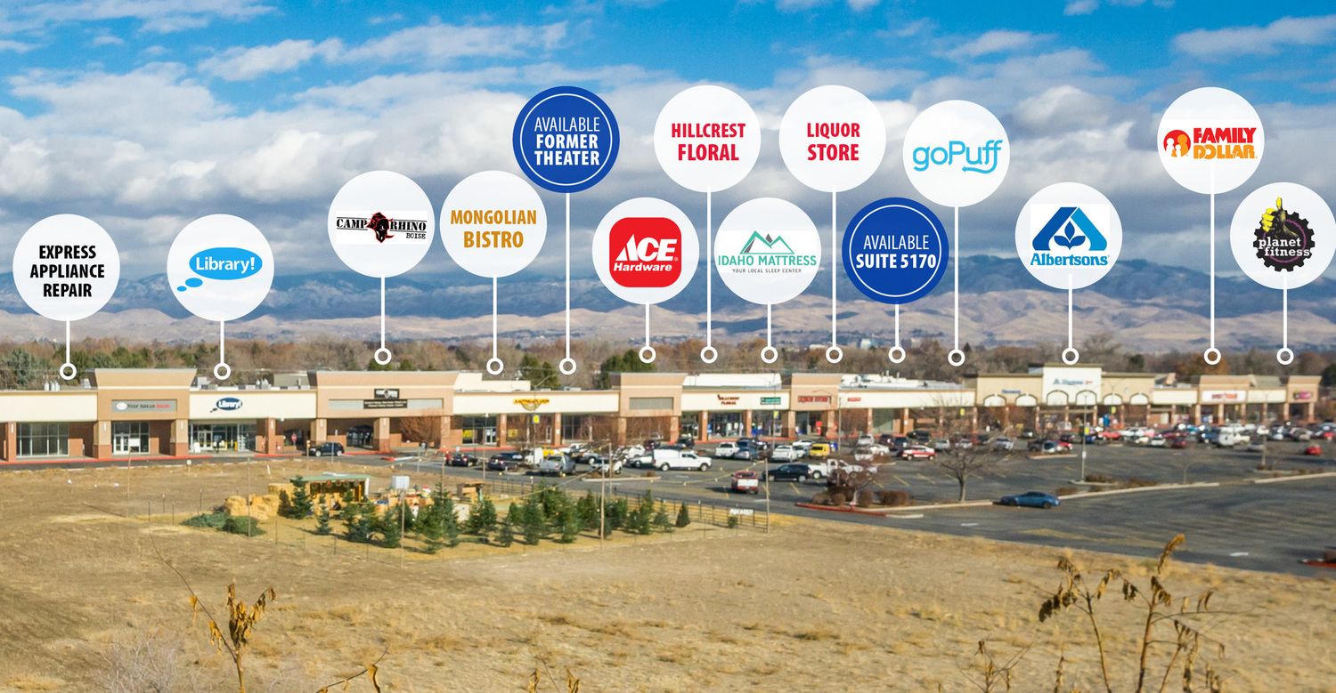 Hillcrest Shopping Center: 5100-5350 Overland Road, Boise, ID 83705